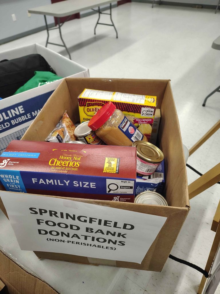Donations to the Springfield Food Bank