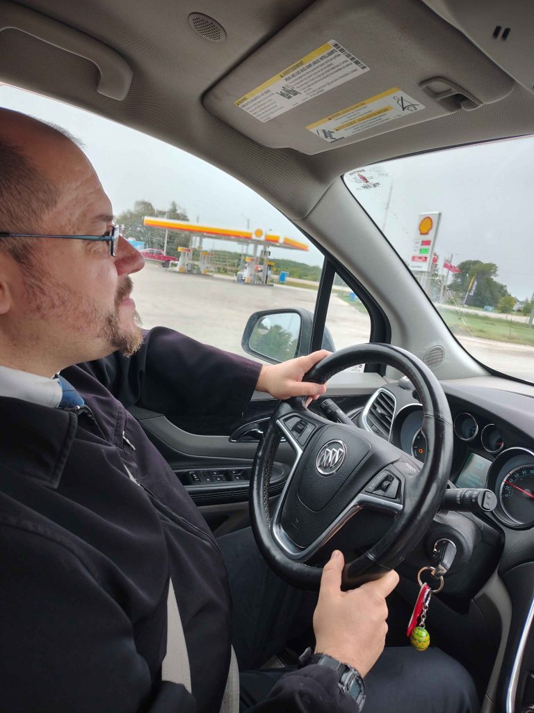 Driving to/from the Springfield Food Bank.